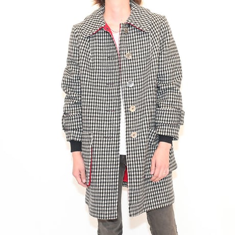 Hound tooth Wool Coat