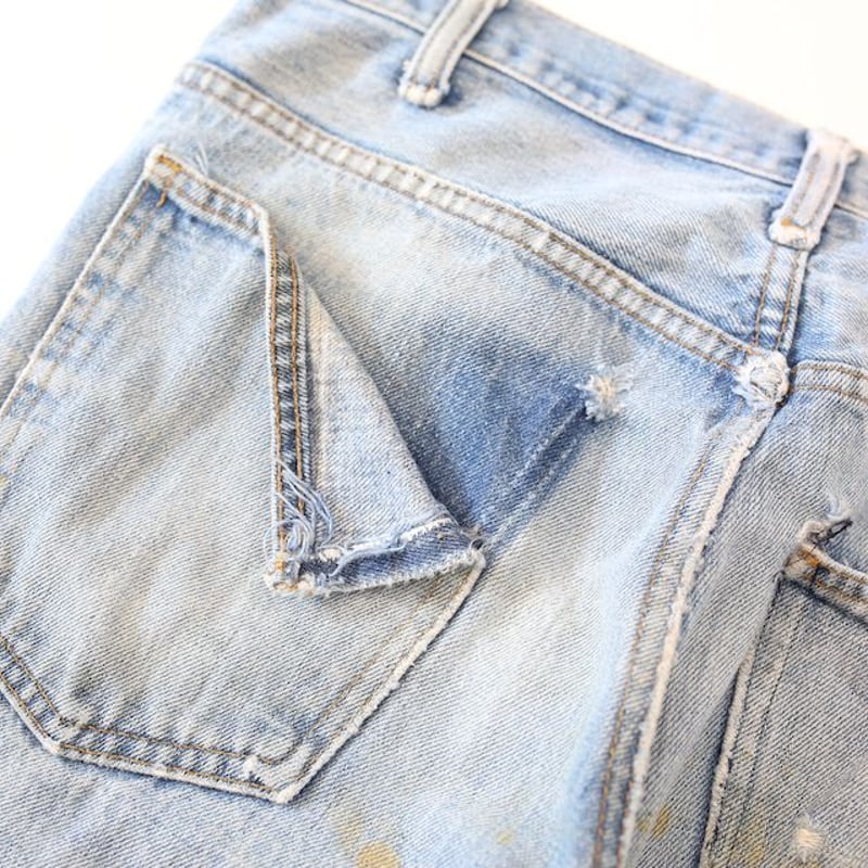 70's JC Penney Plain Pockets Flared Denim Pants