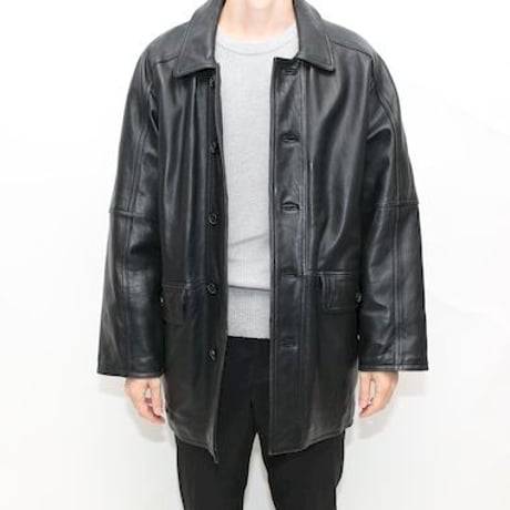 Black Leather Coat