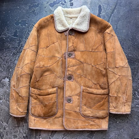 Patchwork Mouton Jacket