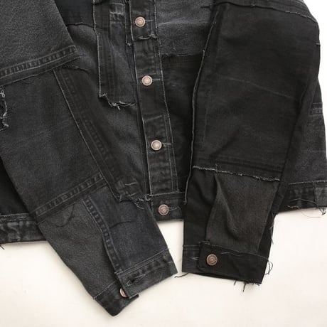 Levi's Patchwork Remake Black Denim Jacket
