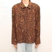 Paisley Pattern Zip Jacket