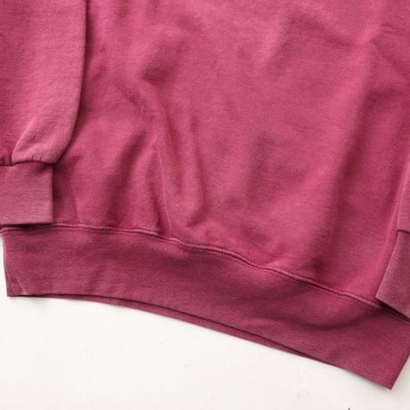 Mock Turtleneck Blank Sweat Shirt Faded Burgundy