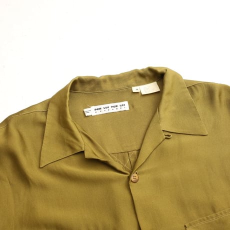 Open Collar Silk Shirt