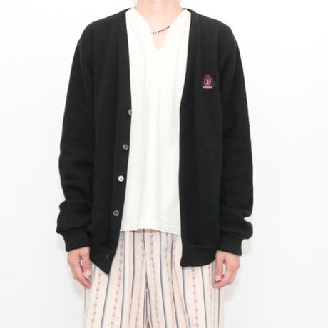 IZOD Acryl Knit Cardigan Black