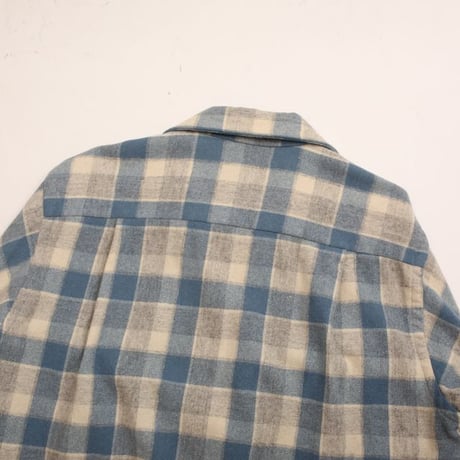 60s Wool Plaid Loop Shirt