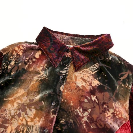Velour × See-through  L/S Shirt