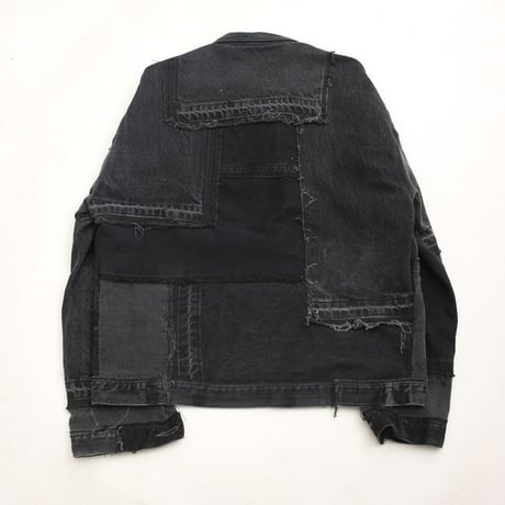 Levi's Patchwork Remake Black Denim Jacket