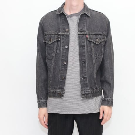 Levis 75505 Black  Denim Trucker Jacket