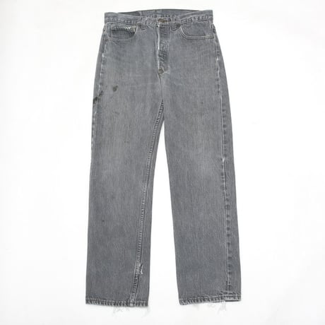 90s Levi's 501 "Yarn-dyed" Black Denim Pants