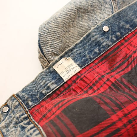 90s Levi's Liner Flannel Denim Jacket 70417-9319