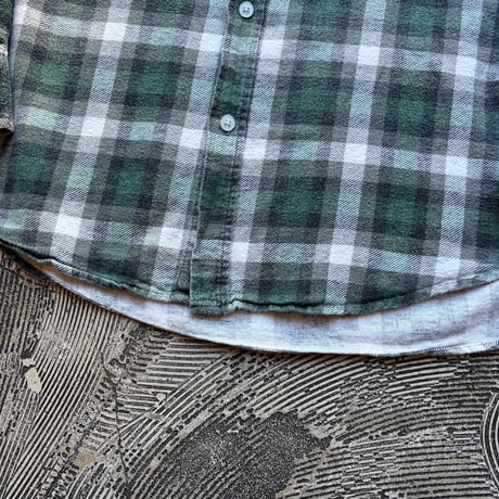 Euro Vintage Plaid Print Flannel Shirt