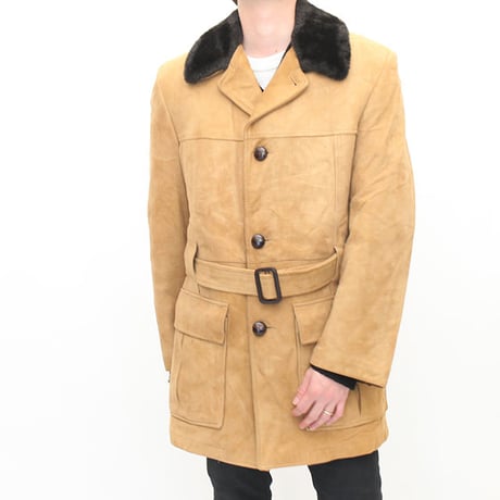 Puritan Nuback Boa Coat