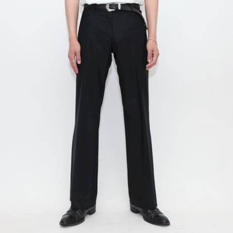 Black Flared Slacks Pants