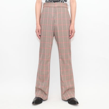 Gun Club Check Flared Slacks