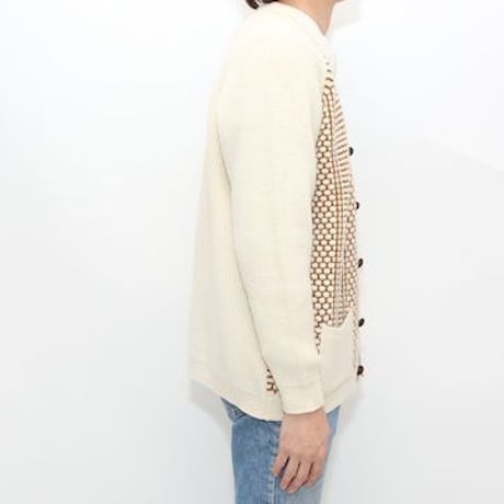 Vintage Wool×Nylon Knit Cardigan
