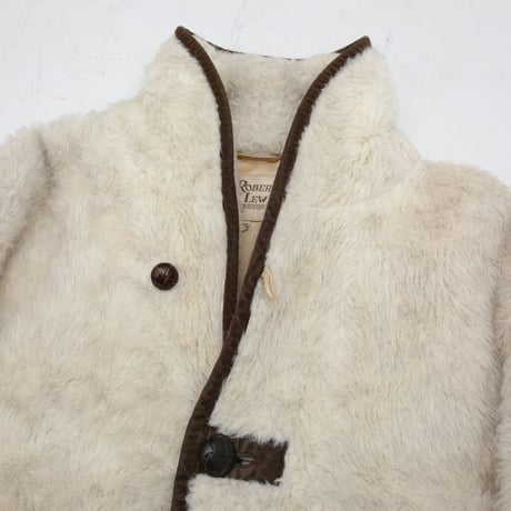 60's ROBERT LEWIS Fake Fur Coat
