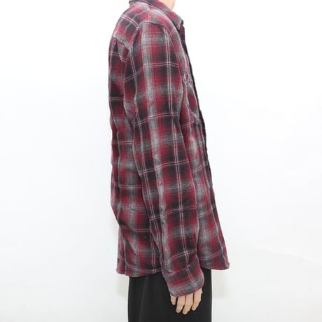 Ombre Check Flannel Shirt