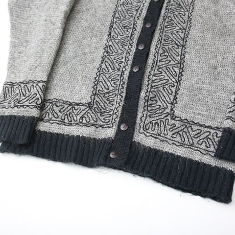 Mohair Blend Wool Knit Cardigan