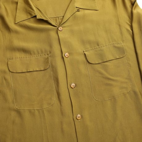 Open Collar Silk Shirt