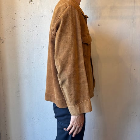 Suede Trucker Jacket Reversible