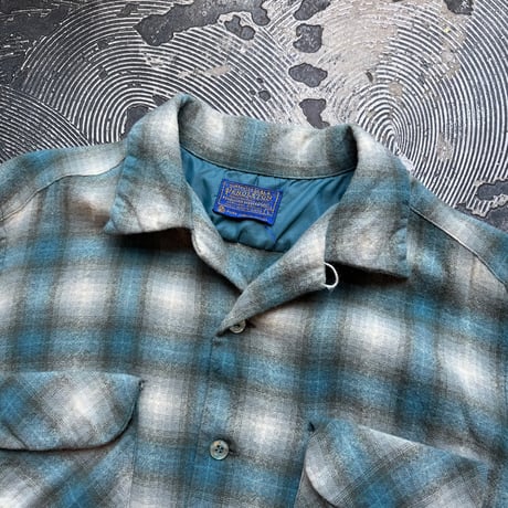 60s Pendleton Ombre Plaid Loop Shirt
