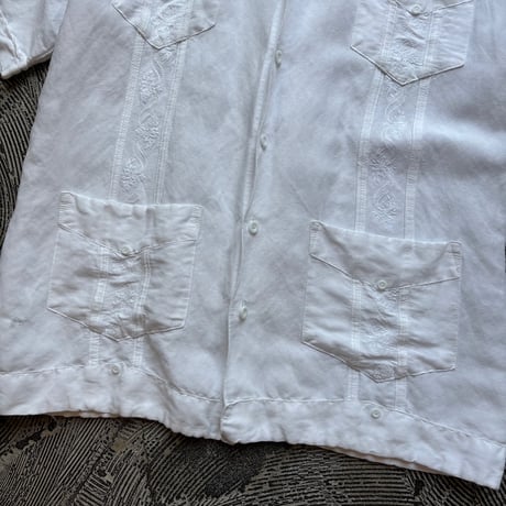 Ramie × Rayon Guayabera Shirt