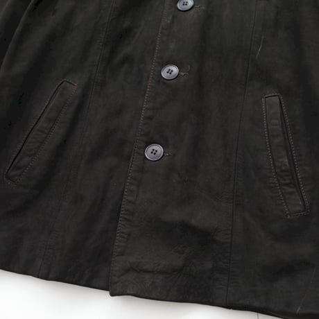 Black Nuback Leather Jacket MADE IN ITALY