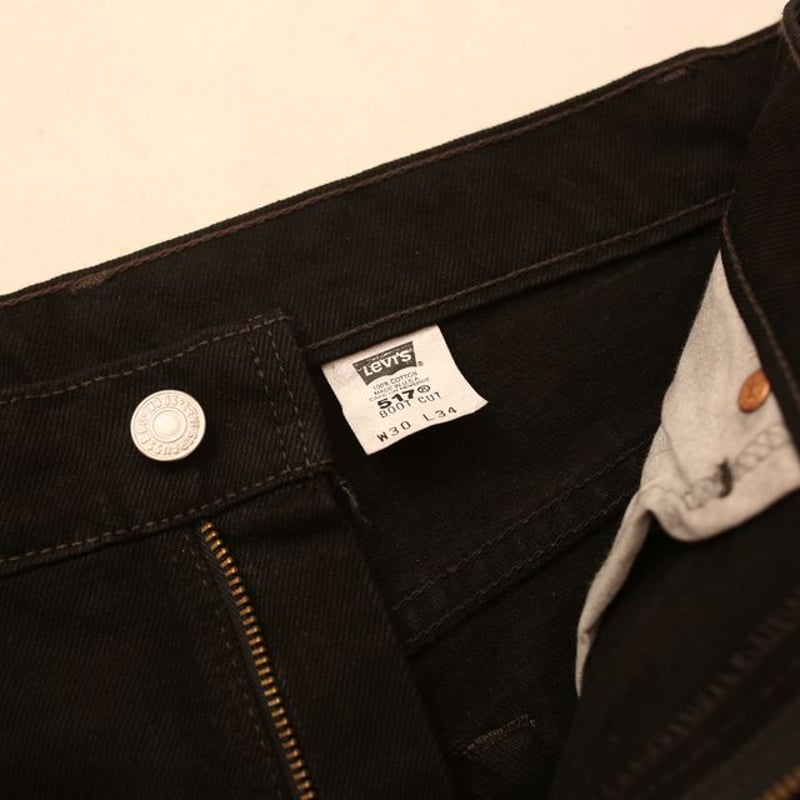 90s Levi's 517 Black Denim Pants MADE IN USA |