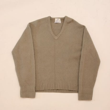 Vintage Mohair Wool V-Neck Knit Sweater