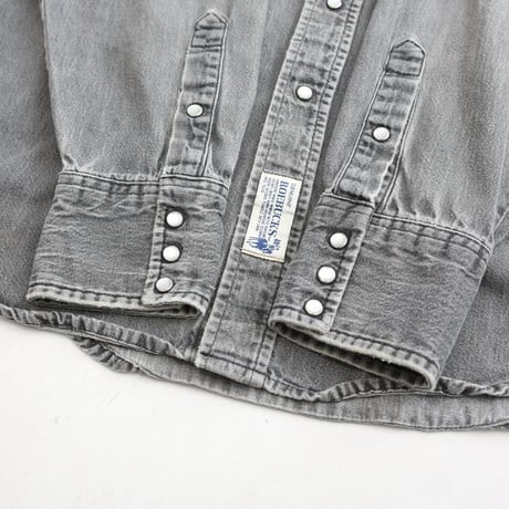 70's ROEBUCKS Black Denim Shirt