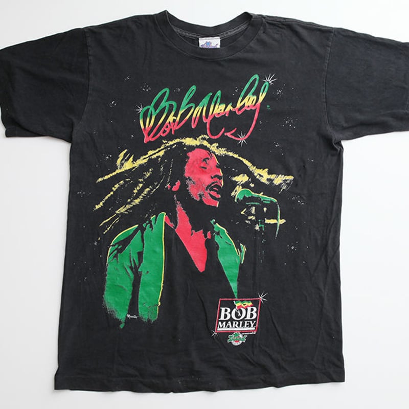 VINTAGE ヴィンテージ 80's Bob Marley Yehmon Tee ボブマーリー イエモン ヴィンテージTシャツ ブラック