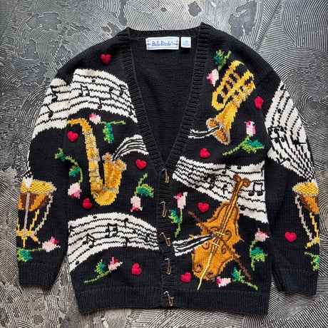 Belle Pointe Ramie×Cotton Hand Knit Cardigan