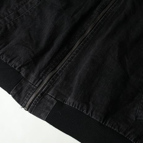 Denim Zipup Blouson
