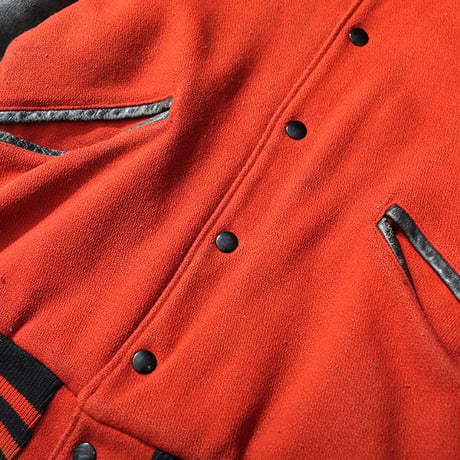 ButWin Leather sleeve Jacket 袖革スタジャン