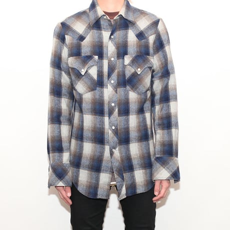 70s Wool Western L/S Shirt