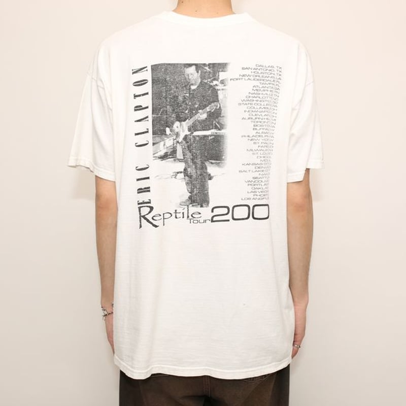 2001 JAPAN TOUR エリッククラプトン REPTILE 半袖 シャツ Eric
