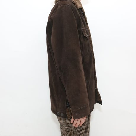 Old Gap Suede Boa Jacket