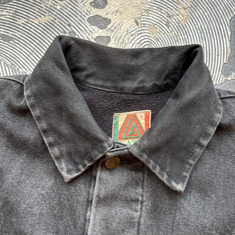 90s LA GATE Coverall Black Denim Coverall Jacket MADE IN USA