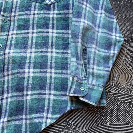 Euro Vintage Plaid Print Flannel Shirt