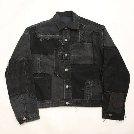 Levi's Patchwork Remake Black Denim Jacket