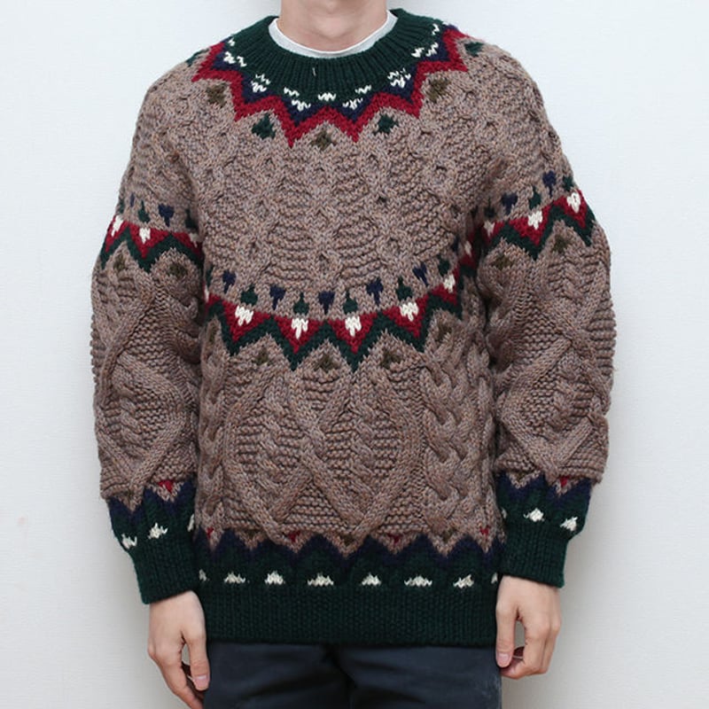 ヴィンテージ ノルディック柄ケーブルニット Vintage Nordic Sweater |