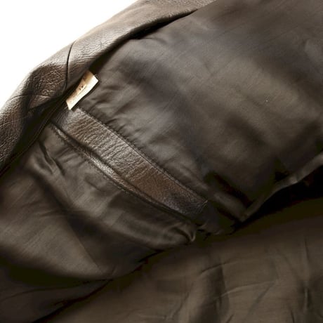 All Black A-2 Type Flight Leather Jacket