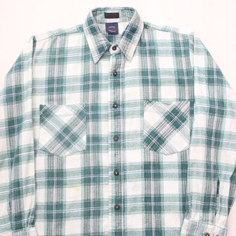 80's Print Flannel Plaid Shirt