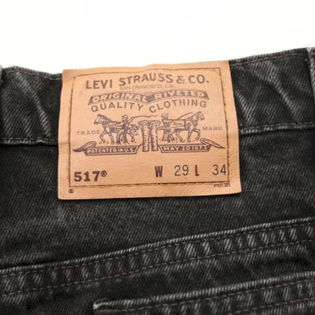 Levis 517 Black Denim Pants  MADE IN USA