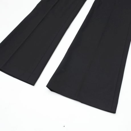 Black Flared Slacks Pants