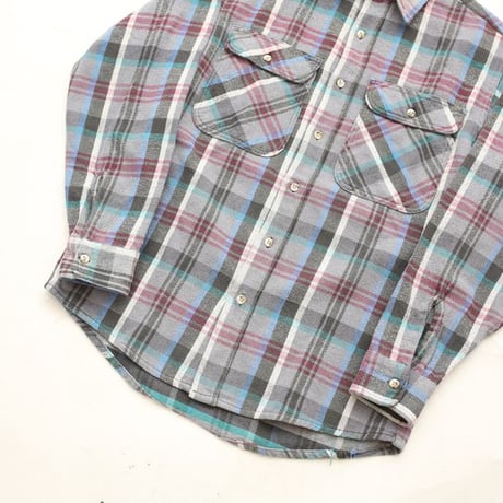 80s Cotton Heavy Flannel Shirt MADE IN USA