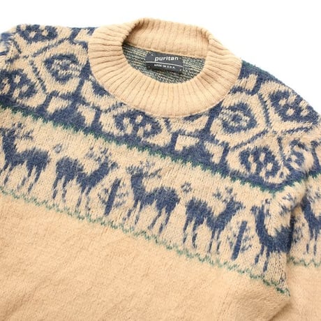 Puritan Nordic Pattern Knit Sweater