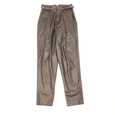 80's Black Leather Pants