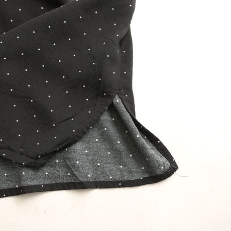 Dot Pattern Open Collar Rayon S/S Shirt